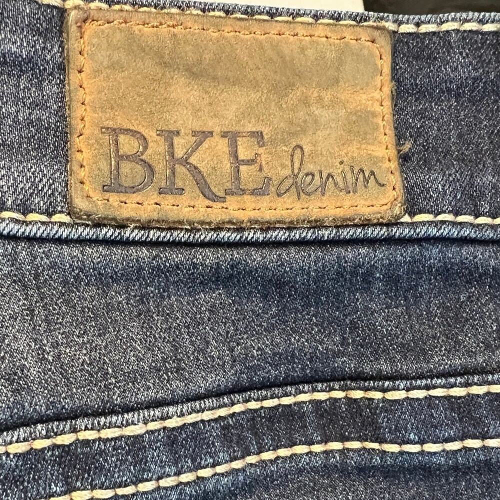 BKE Harper Bootcut Jeans Womens 32R Dark Wash Stretch Denim Contrast Stitch - Picture 5 of 9